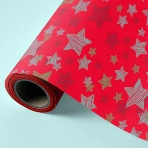 Bobina de Papel de Regalo Roja con...