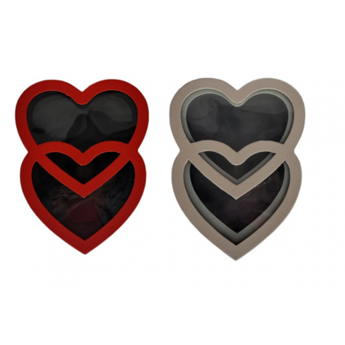 Set de 2 cajas en forma de corazón...