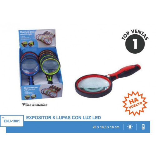 Lupa con Luz LED Surtida ENJ-1001