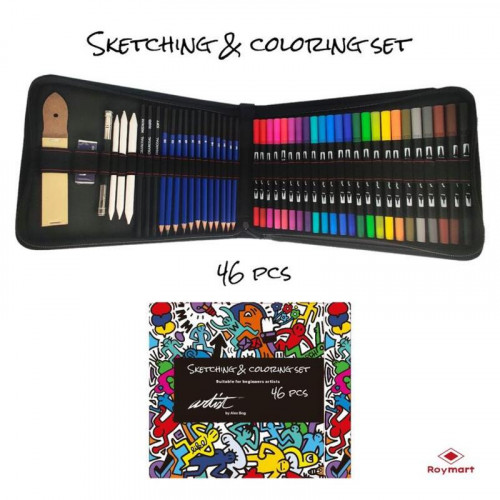 Estuche de 46 Piezas Sketch AB-0499