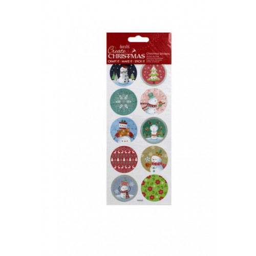 Set de 10 Pegatinas de Navidad 48620
