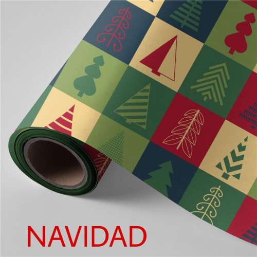Bobina de Papel Regalo 62 cm Navidad...