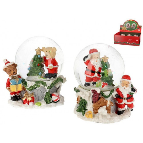 Bola de agua de Navidad 8 cm