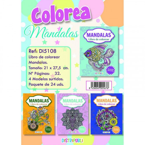 Cuaderno de Mandalas 32 Páginas DI5108