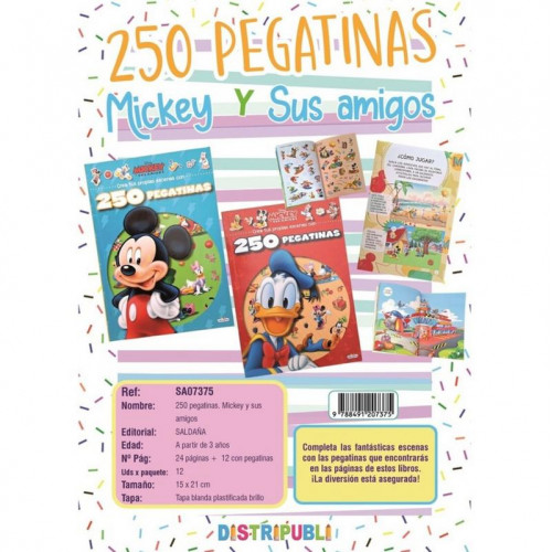 260 Pegatinas Mickey y Sus Amigos