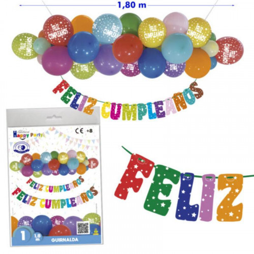 Guirnalda de Globos Surtidos Feliz...