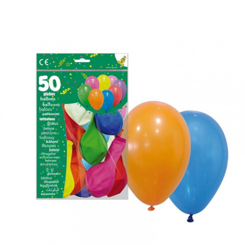 Bolsa de 50 Globos Surtidos 9 Pulgadas