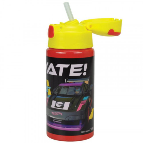 Botella de Aluminio Flip Hot Wheels