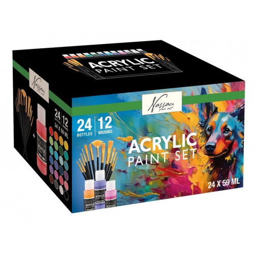 Set de Pintura Acrílica 24 botes de...