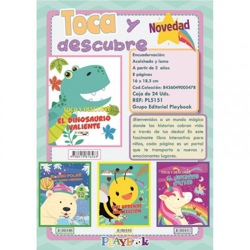 Libro Toca y Descubre PL5151 4 Modelos