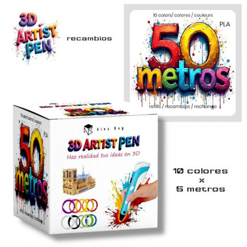 Recambios para Bolígrafo 3D de 50...