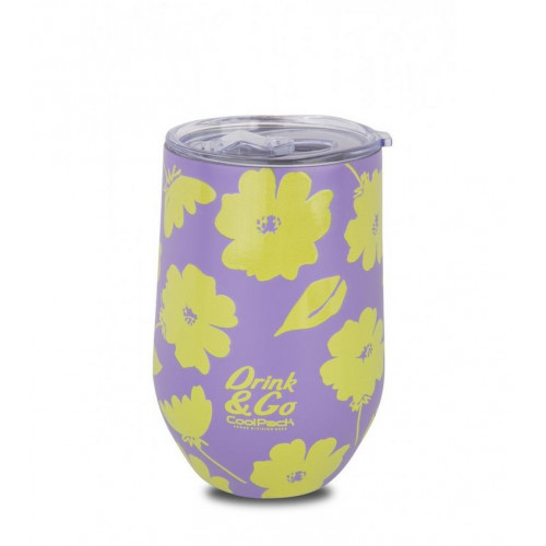 Taza Térmica de 500 ml Flores Lila...