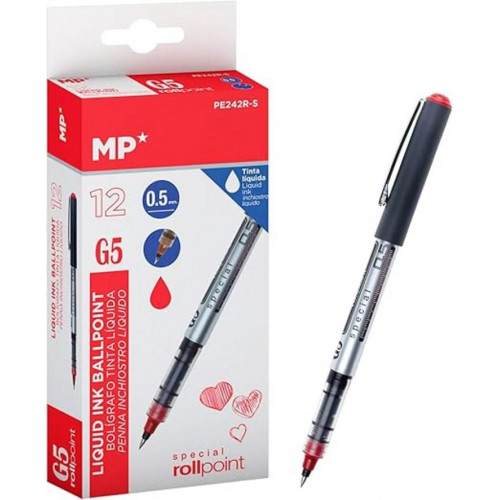 Bolígrafo de Tinta Líquida Ball Rojo