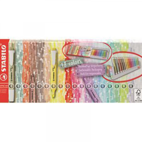 Pack de 18 Rotuladores Stabilo Swing...