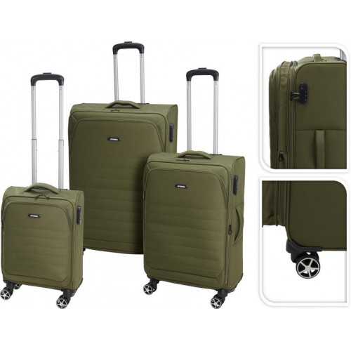 Juego de 3 maletas de viaje verde...