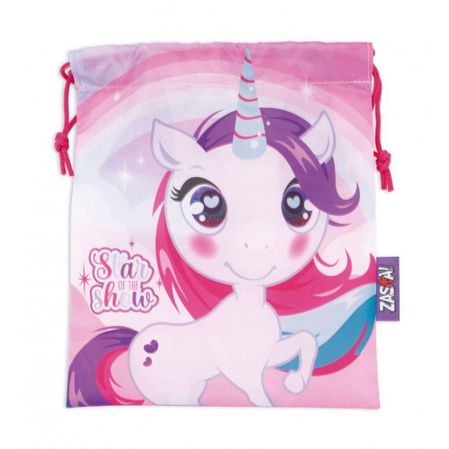 Bolsa de Merienda 26.5x21.5 cm Unicornio