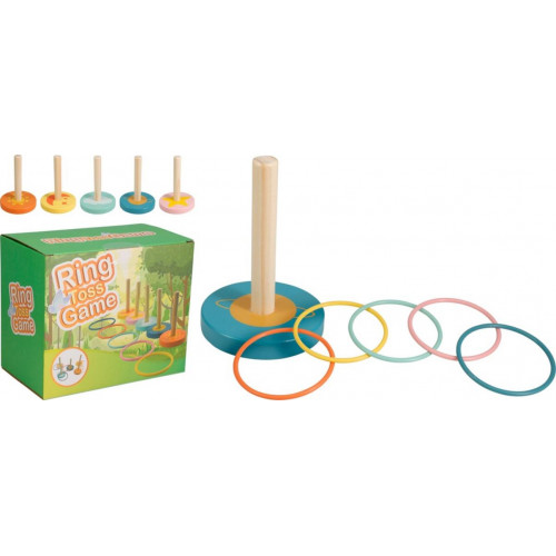 Juego de Lanzamiento de Aros de Madera