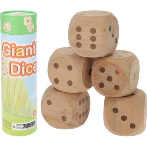Juego de Dados Gigantes XL de Madera