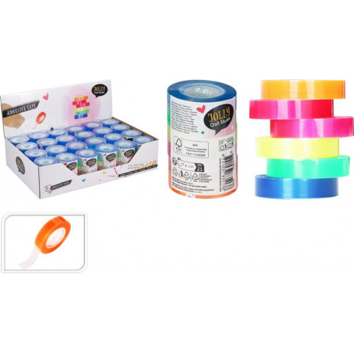 Cinta Adhesiva de Colores 6 Unidades