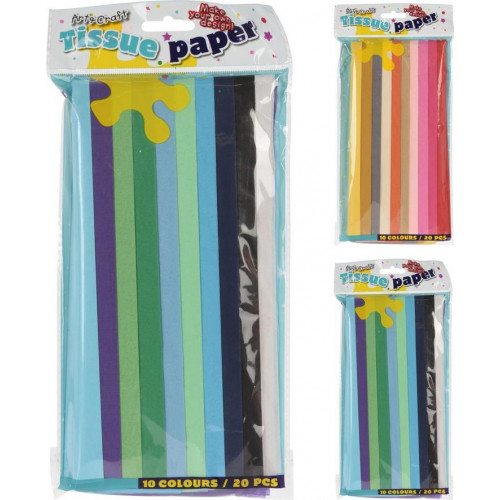 Papel de Seda Surtido 10 Colores 20...