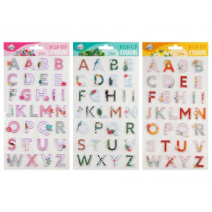 Stickers 3D Abecedario...