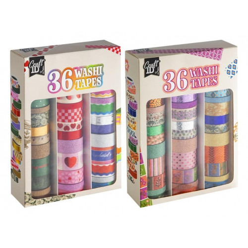 Cinta Washi Tape de 36 Unidades...