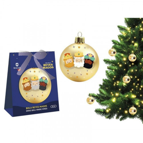 Bola de Navidad Reyes Magos 10 cm