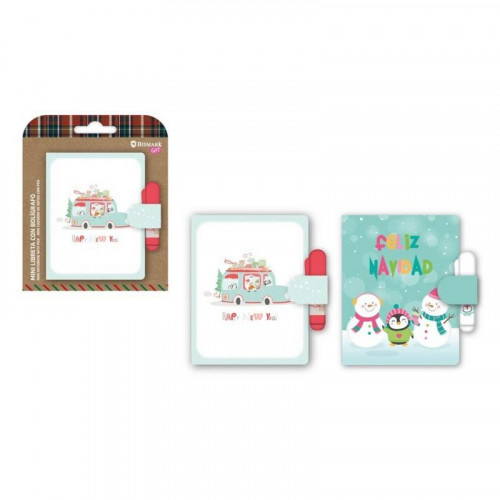 Mini Libreta con Bolígrafo de Navidad