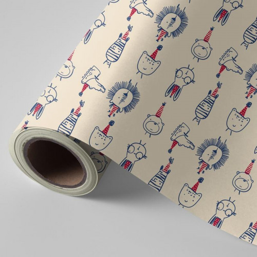 Papel de Regalo Bobina 62 cm Infantil...