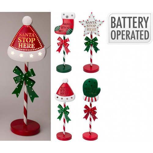 Señal de Navidad LED 15x53 cm surtida...