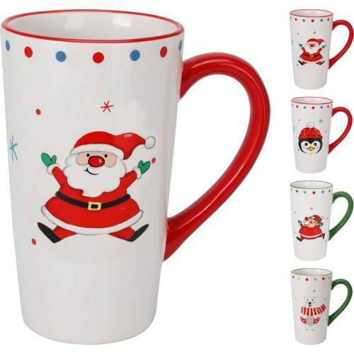 Taza de Navidad 135 mm Surtida en 4...