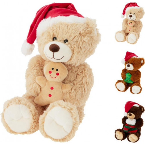 Oso de Peluche Navideño de 45 cm Surtido
