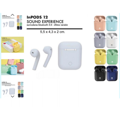 Auriculares Inpods 12 Bluetooth 5.0...