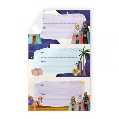 Blíster de 9 Stickers de Navidad con...