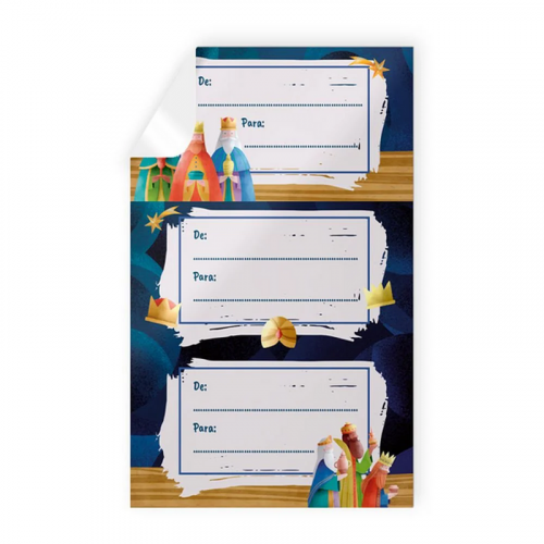 Blíster de 9 Stickers de Navidad con...