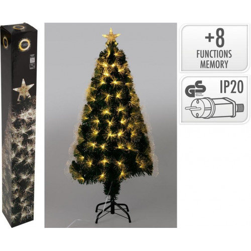 Árbol de Navidad con Fibra Óptica 120 cm