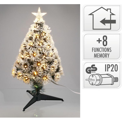 Árbol de Navidad con Fibra Óptica 60 cm