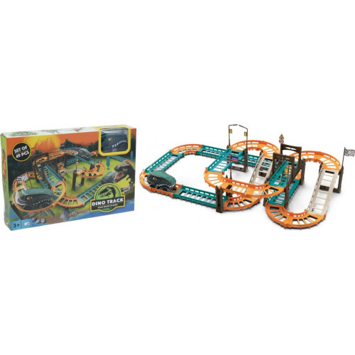 Pista de Coches de Dinosaurios
