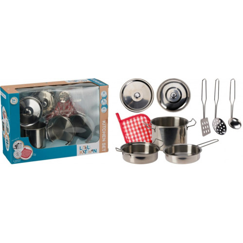 Set de Cocinita de Acero Inoxidable