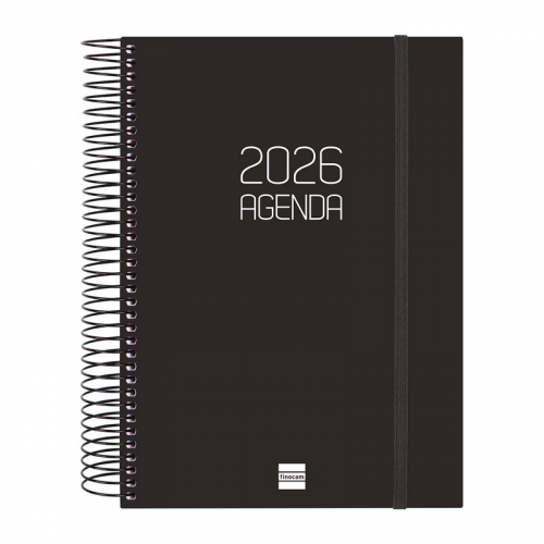 Agenda 2026 Opaque E40 Día Página Negro