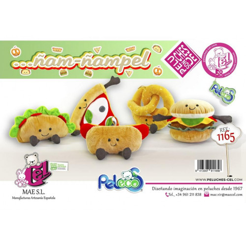 Peluche Snaks 5 Surtidos de 22 cm