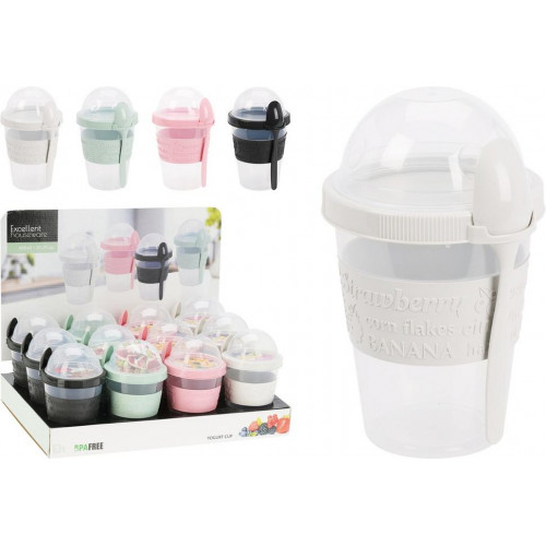 Vaso para Yogur de 600 ml Colores Pastel
