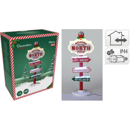 Cartel Exterior de Navidad North Pole...