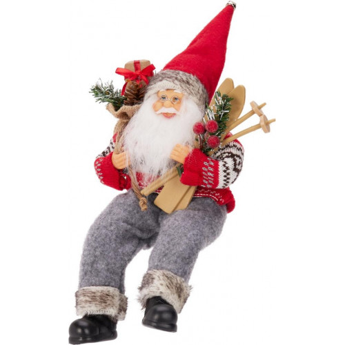 Papá Noel Sentado de 30 cm Verde