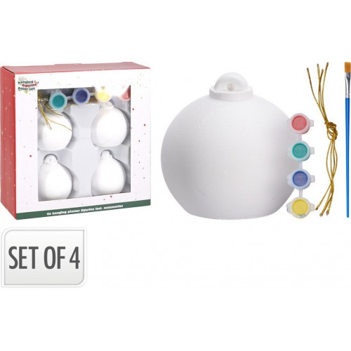 Set de Bolas de Navidad de Yeso para...