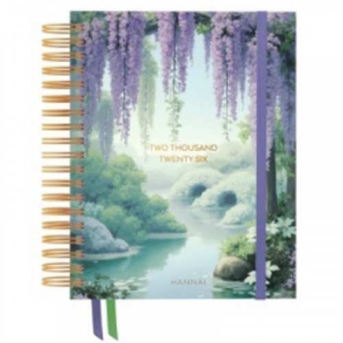 Agenda Anual 2026 Wire-o Wisteria Dreams