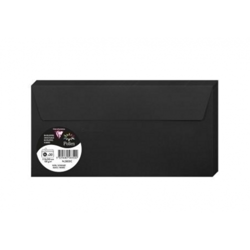 Sobres Pollen 110x220 mm Negro 20...