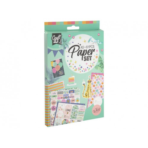 Set de Papel A5 de 61 Piezas