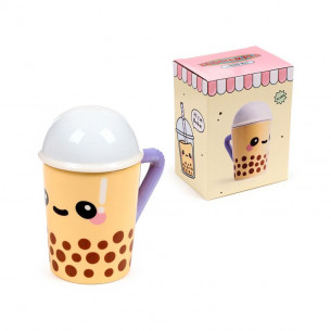 Taza de cerámica con tapa...