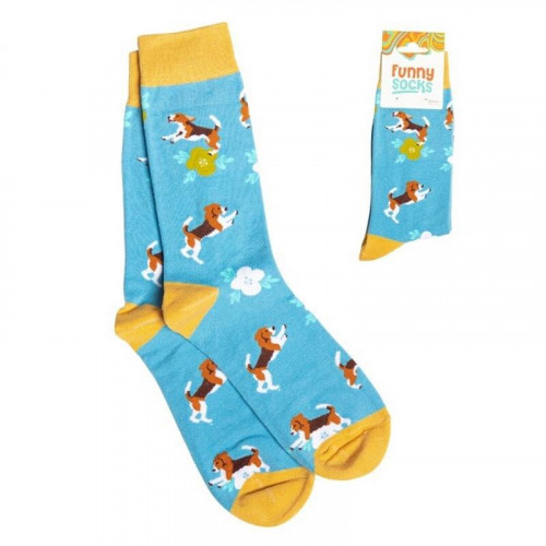 Calcetines de Algodón para Perros Azules